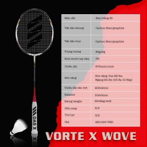 Vợt cầu lông DAS X VORTE X WOVE