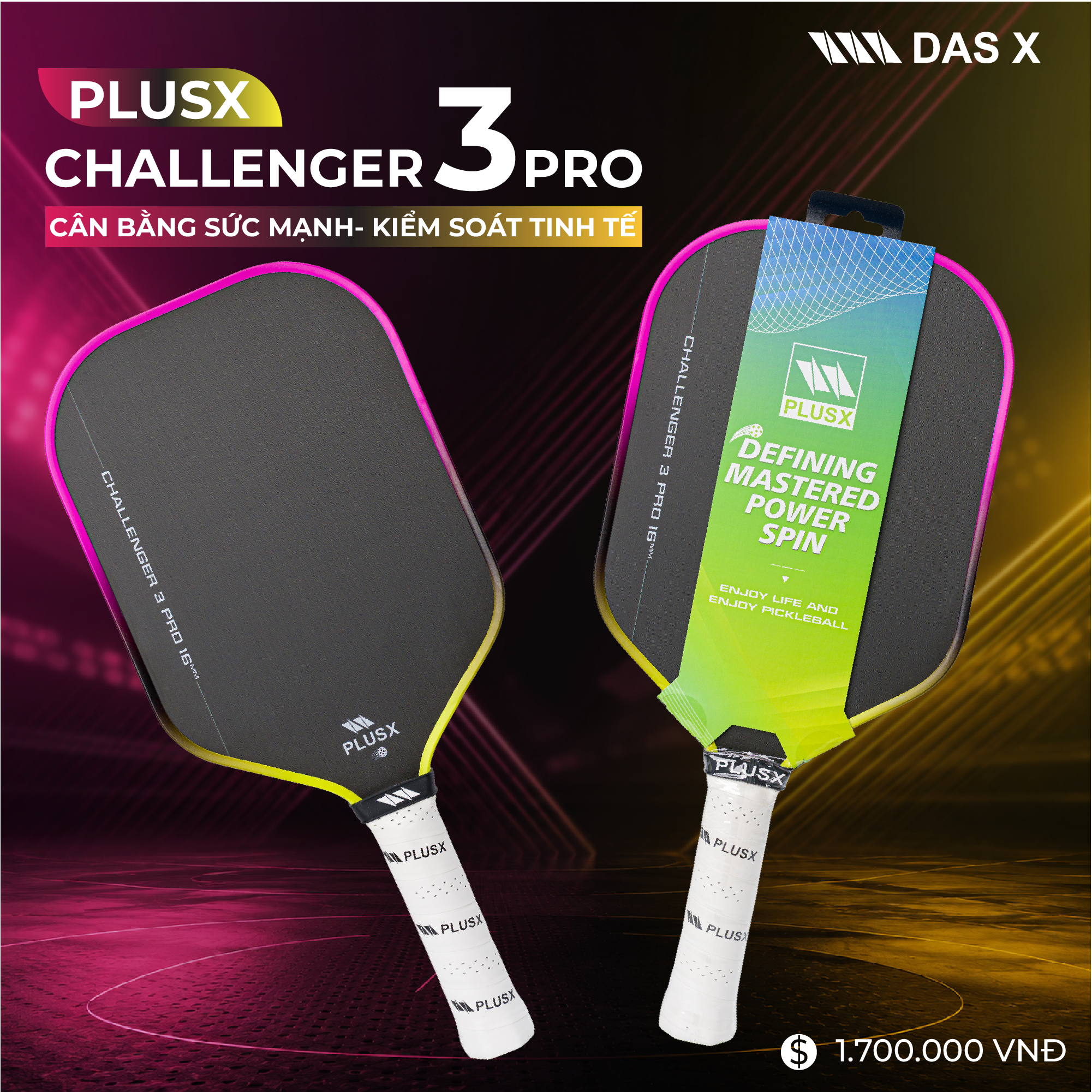 Vợt Pickleball_PLUSX CHALLENGER 3 PRO