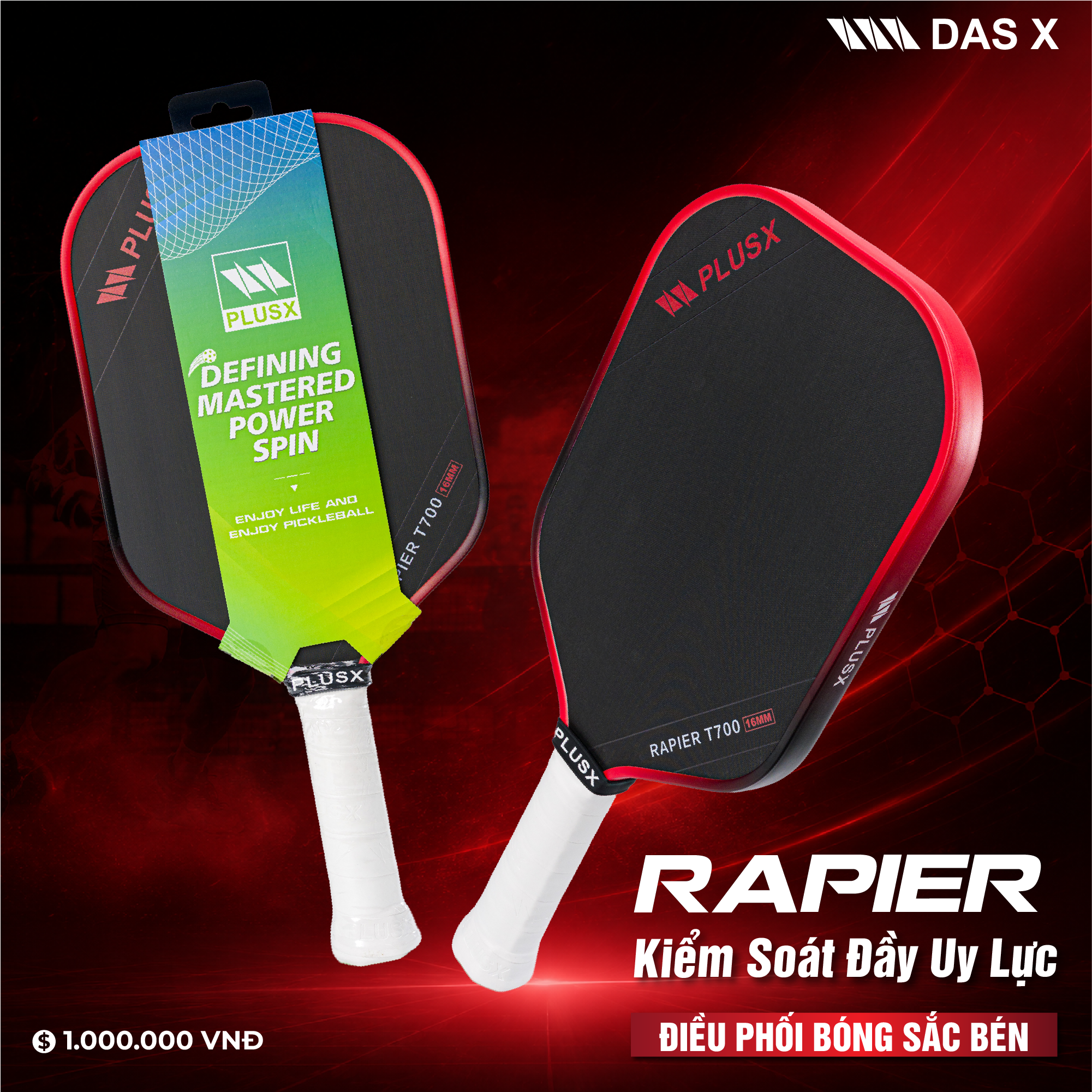 Vợt Pickleball_PLUSX RAPIER
