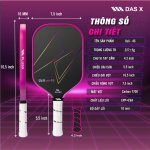 Vợt Pickleball_PLUSX Uzii-4S - 16MM