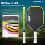 Vợt Pickleball PLUSX RIPTIDE IV - 16MM