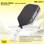 Vợt Pickleball PLUSX TIGER I - 16MM