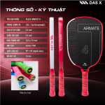 Vợt Pickleball_PLUSX ARMATE T4 - 16MM