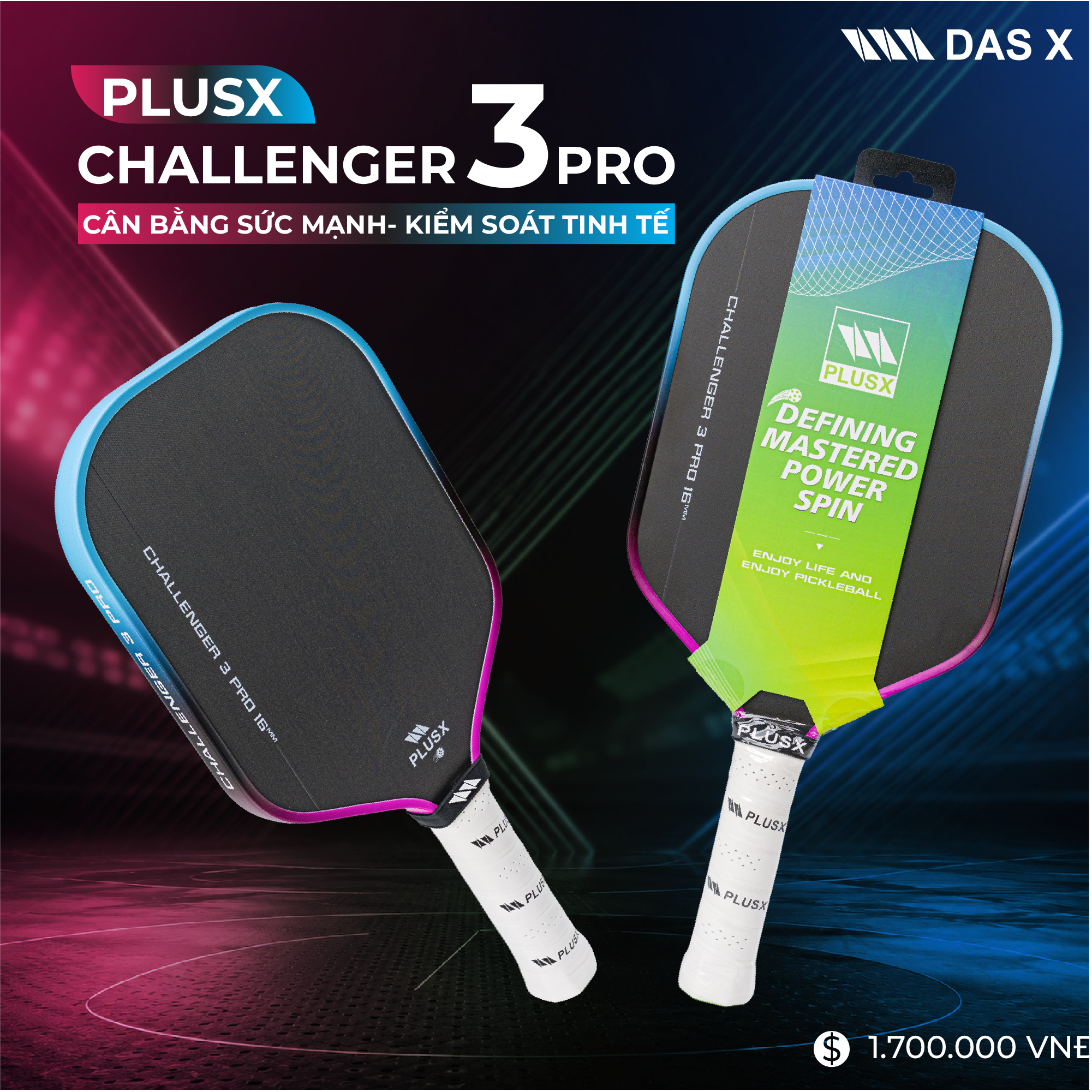 Vợt Pickleball_PLUSX CHALLENGER 3 PRO