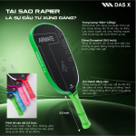 Vợt Pickleball_PLUSX ARMATE T4 - 16MM