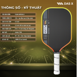 Vợt Pickleball PLUSX RIPTIDE IV - 16MM