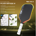 Vợt Pickleball PLUSX RIPTIDE IV - 16MM