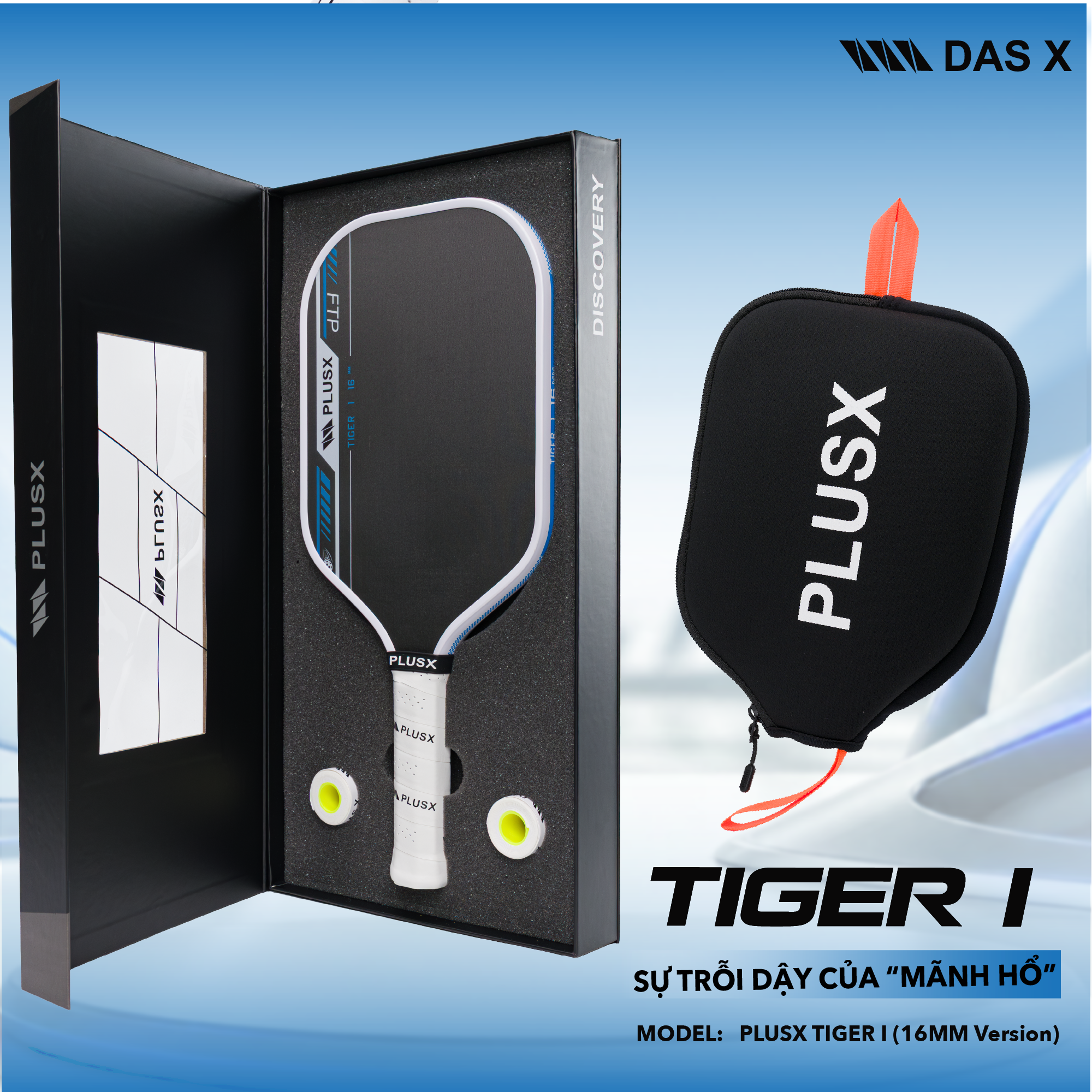 Vợt Pickleball_PLUSX TIGER I (16MM)