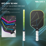 Vợt Pickleball_PLUSX Uzii-4S - 16MM