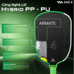 Vợt Pickleball_PLUSX ARMATE T4 - 16MM