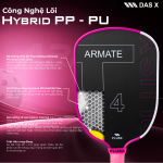 Vợt Pickleball_PLUSX ARMATE T4 - 16MM
