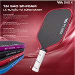 Vợt Pickleball PLUSX SP-FOAM - 16MM