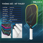 Vợt Pickleball_PLUSX Uzii-4S - 14MM