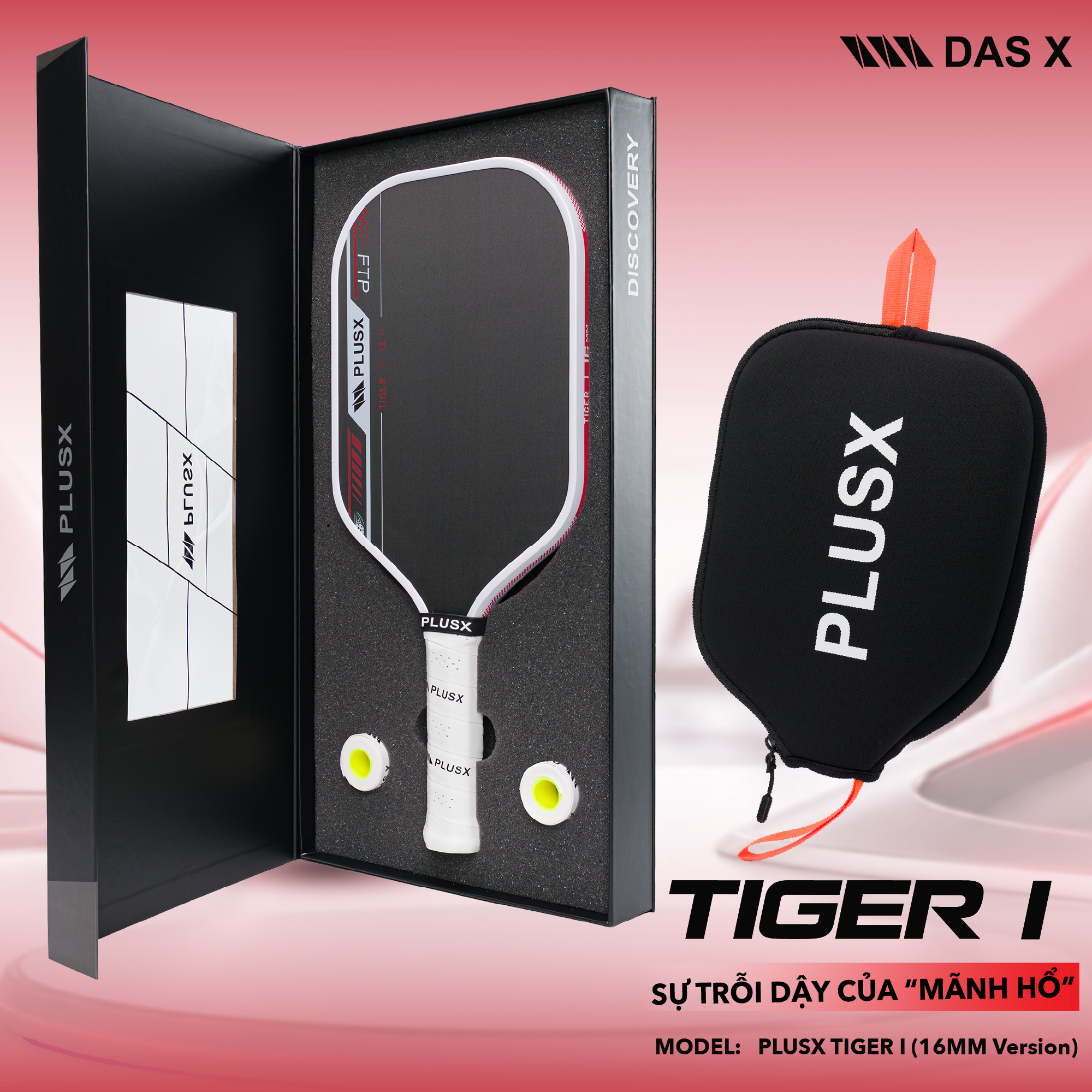 Vợt Pickleball_PLUSX TIGER I (16MM)