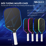 Vợt Pickleball_PLUSX Uzii-4S - 14MM