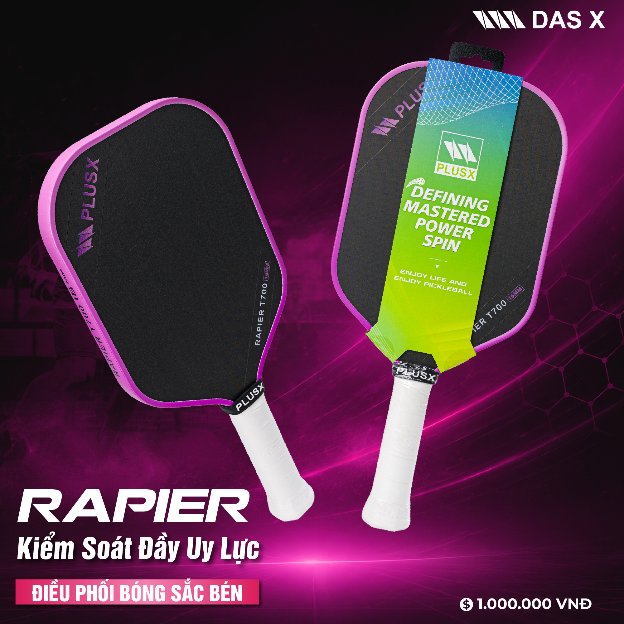 Vợt Pickleball_PLUSX RAPIER