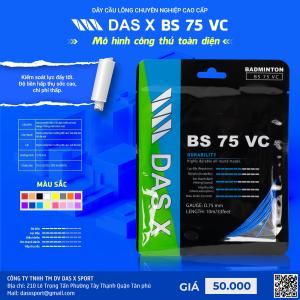 Dây vợt cầu lông bộ DAS X BS 75 VC - Xanh