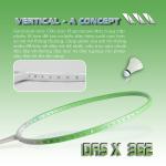 Vợt cầu lông DAS X 362 - Lá nhạt trắng