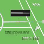 Vợt cầu lông DAS X 362 - Lá nhạt trắng