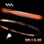 Vợt cầu lông DAS X EL-135 Cam đen