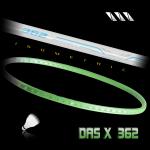 Vợt cầu lông DAS X 362 - Lá nhạt trắng