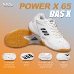 Giày Cầu Lông DAS X POWER X 65 - Trắng bạc