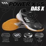 Giày Cầu Lông DAS X POWER X 65 - Đen bạc