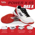 Giày Cầu Lông DAS X POWER X 65 -  Trắng đỏ