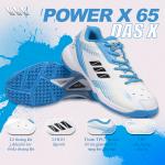 Giày Cầu Lông DAS X POWER X 65 - Trắng xanh