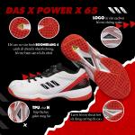 Giày Cầu Lông DAS X POWER X 65 -  Trắng đỏ