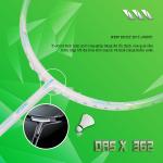 Vợt cầu lông DAS X 362 - Lá nhạt trắng