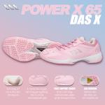 Giày Cầu Lông DAS X POWER X 65 - Hồng hoa anh đào