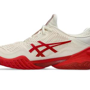 Giày Tennis Asics Court FF 3 NOVAK Cream/Classic Red
