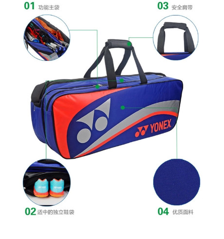 Túi Vợt Cầu Lông Yonex BAG3726BCR Xanh Dương