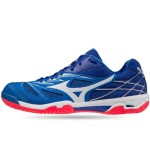 Giày Cầu Lông Mizuno Wave Fang NX - Xanh Trắng Hồng