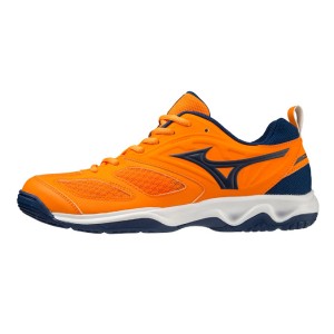 Giày Cầu Lông Mizuno Dynablitz - Cam Xanh Trắng Chính Hãng