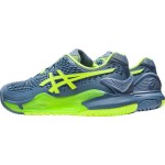 Giày Tennis Asics GEL RESOLUTION 9 SteelBlue/Green