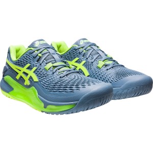 Giày Tennis Asics GEL RESOLUTION 9 SteelBlue/Green