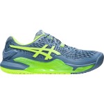 Giày Tennis Asics GEL RESOLUTION 9 SteelBlue/Green