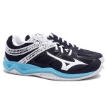 Giày cầu lông Mizuno Thunder Blade 2 - Đen trắng xanh