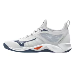 Giày cầu lông Mizuno Wave Dimension - Trắng Xanh chính hãng