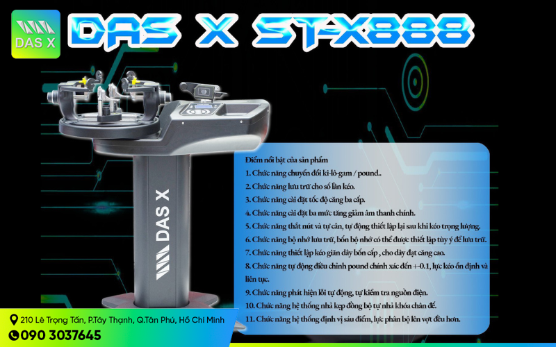 Máy đan vợt DAS X STRING ST-X888