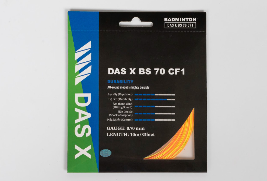 Dây cầu lông DAS X BS 70 CF1 - Cam vàng