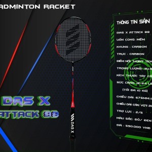 VỢT DAS X ATTACK 88