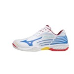 Giày Cầu Lông Mizuno Wave Claw 2 - Trắng Xanh Chính Hãng