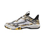 Giày Cầu Lông Mizuno Wave Claw Neo 2 - Trắng Đen Vàng Chính Hãng