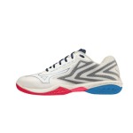 Giày Cầu Lông Mizuno Wave Claw EL 2 - Trắng Xanh Hồng Chính Hãng