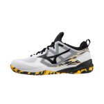 Giày Cầu Lông Mizuno Wave Fang Zero 2 - Trắng Đen Vàng Chính Hãng