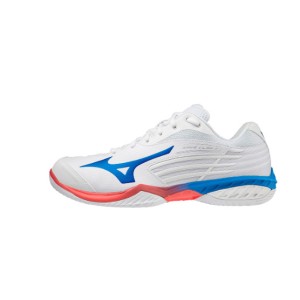 Giày Cầu Lông Mizuno Wave Claw 2 - Trắng Xanh Cam New Chính Hãng