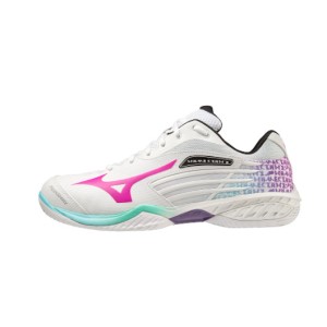 Giày Cầu Lông Mizuno Wave Claw 2 - Trắng Hồng Chính Hãng